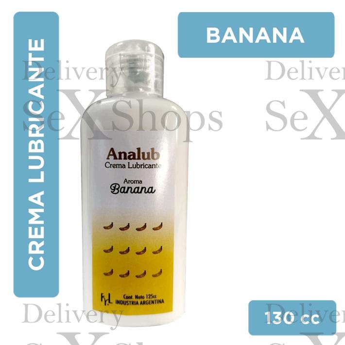 Crema lubricante anal fragancia banana 130cc Crema lubricante anal fragancia banana 130cc